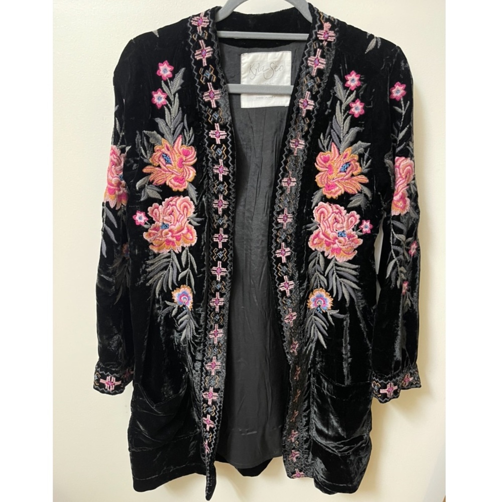 Bohemian Velvet Cardigan
